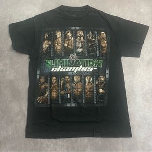 2012 WWE Elimination Chamber PPV Event Promo Graphic T-Shirt Sz Medium Wrestling